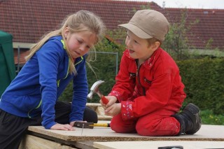 Kinderen hadden zichtbaar plezier/foto Henk klein Hazebroek