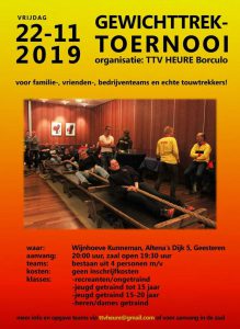 TTV Heure organiseert gewichttrek toernooi - Eibergen, Neede, Borculo en Ruurlo! - Nieuws uit Berkelland