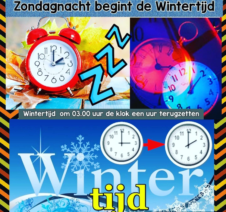 Wintertijd Klok gaat vannacht uur terug