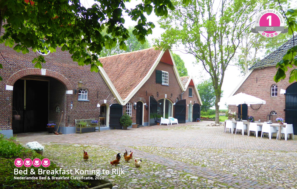 nieuws uit berkelland bed breakfast koning te rijk wint prijs in verkiezing beste bed breakfast eibergen neede borculo en ruurlo