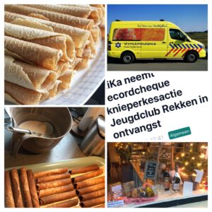 Jeugdclub Rekken bakt kniepertjes voor Wensambulance Oost-Nederland