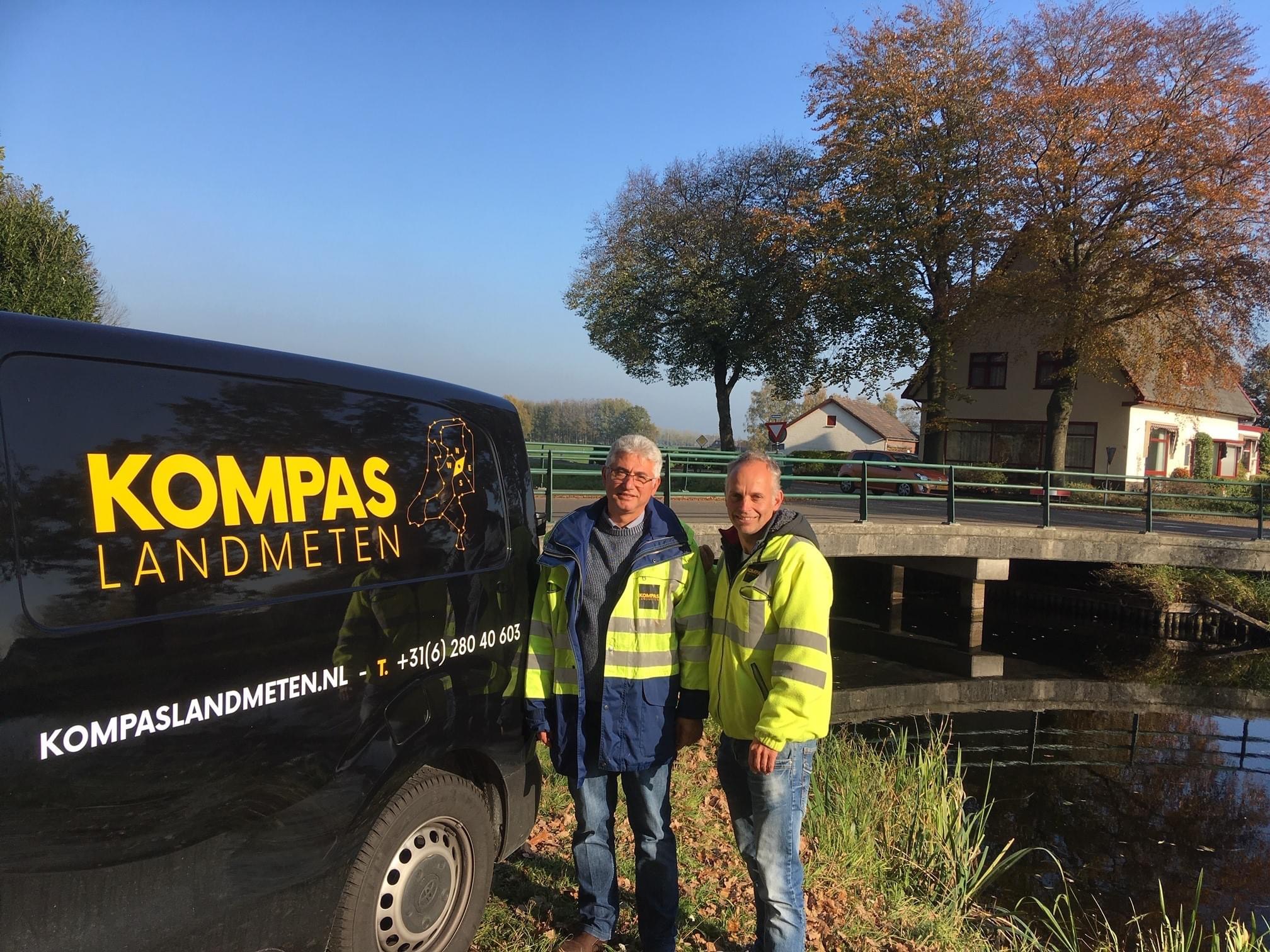 Landmeters actief in het kader van