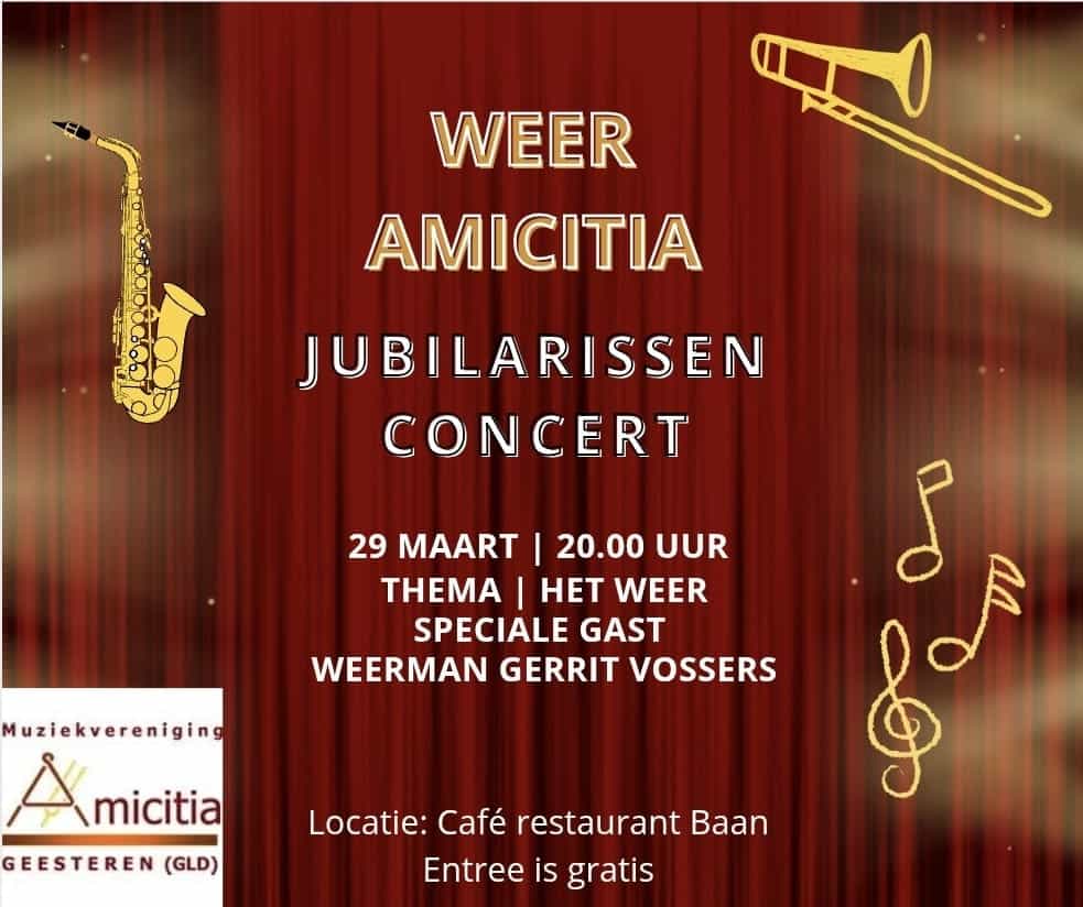 Jubilarissenconcert Amicitia Geesteren