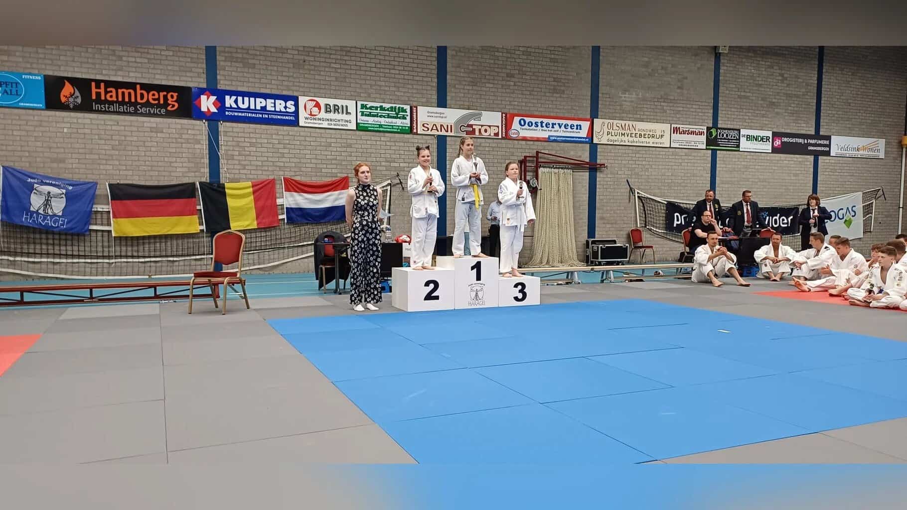 Alle vier judoka’s ’t Höfke Neede op erepodium in Gramsbergen