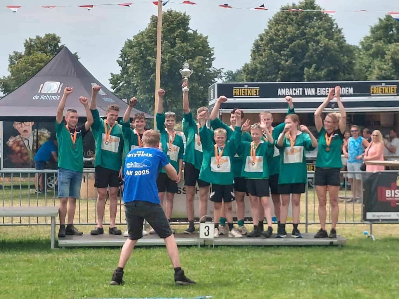 Jeugd TTV Eibergen behaalt bronzen medaille op NK Touwtrekken in Staphorst -