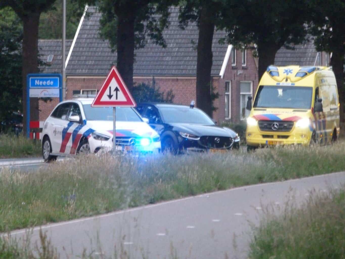 Hulpdiensten rukken uit voor eenzijdig ongeval in Neede