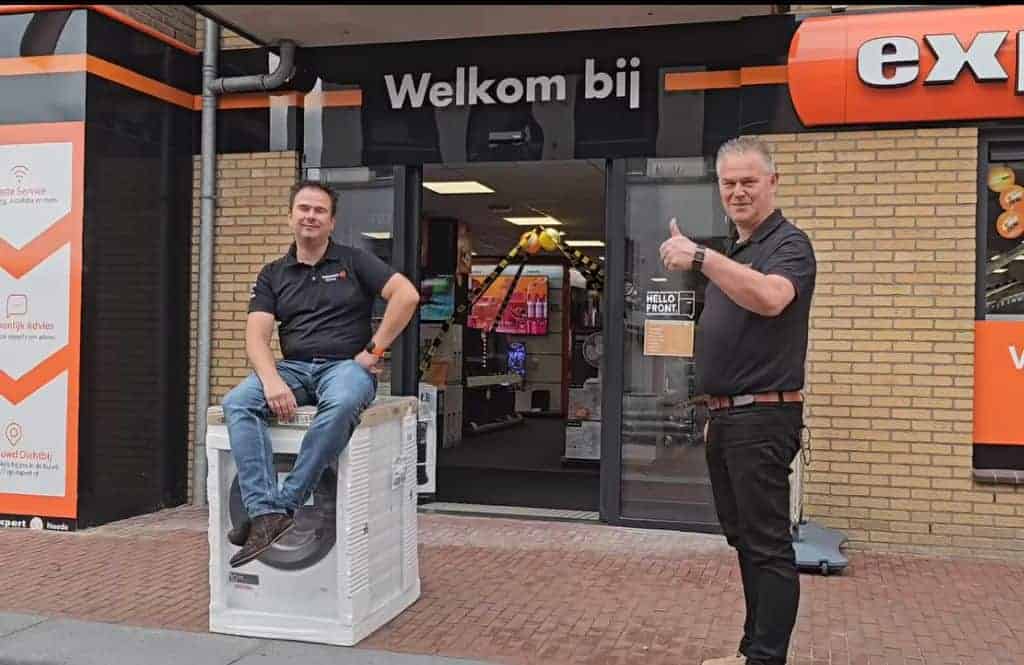 NK wasmachine zitten barst los bij Expert Neede tijdens de Jammarkt -