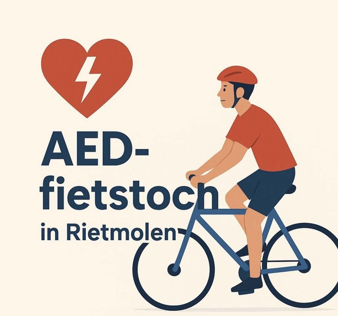 AED-fietstocht in Rietmolen op zondag 12 oktober