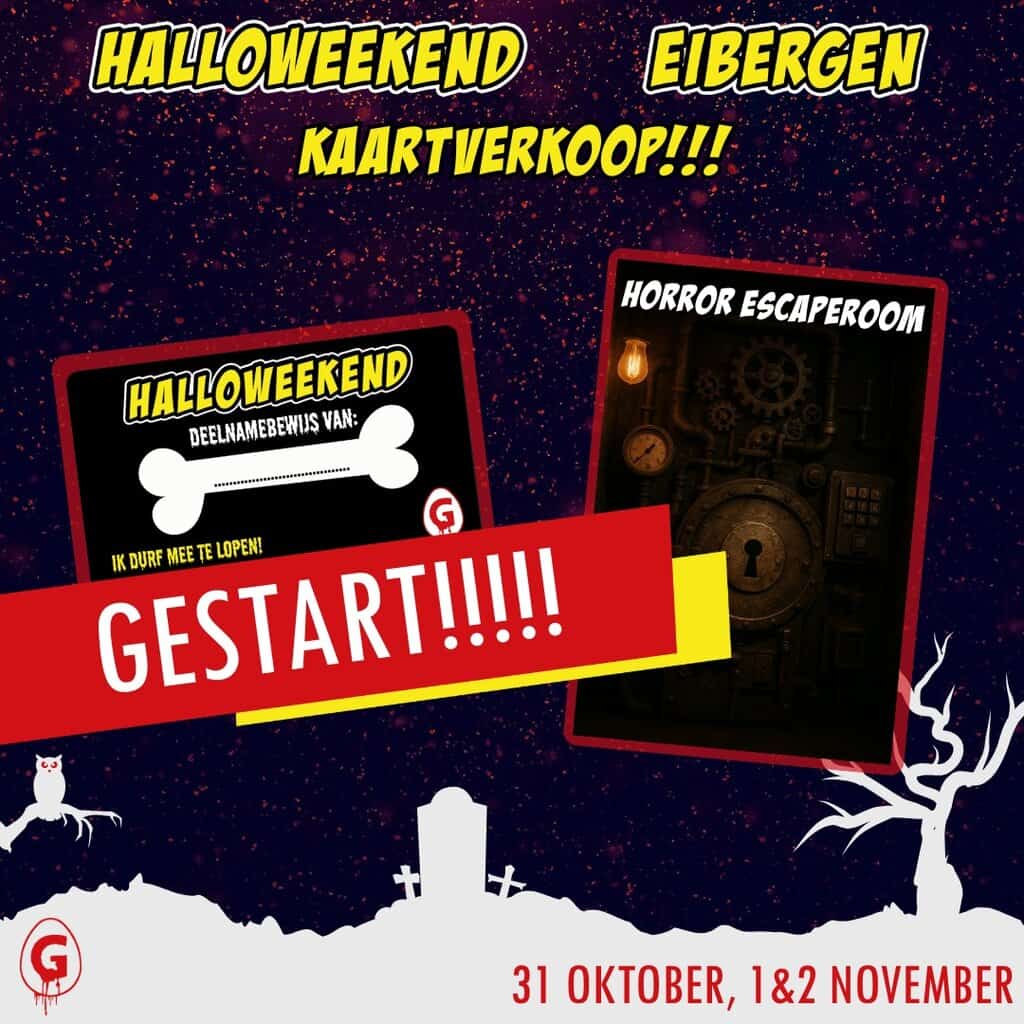 Kaartverkoop Halloweekend in Eibergen gestart -