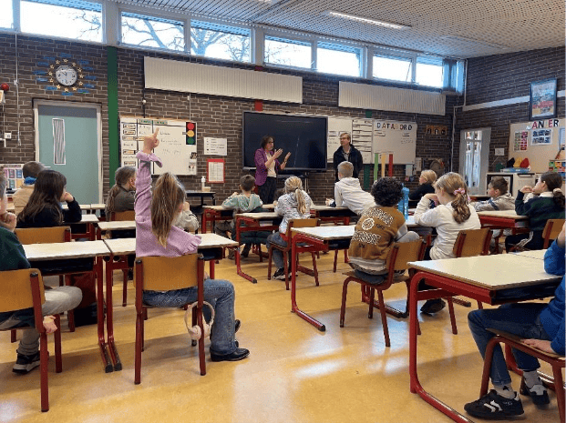 Klimaatles op de Kardinaal Alfrinkschool in Neede