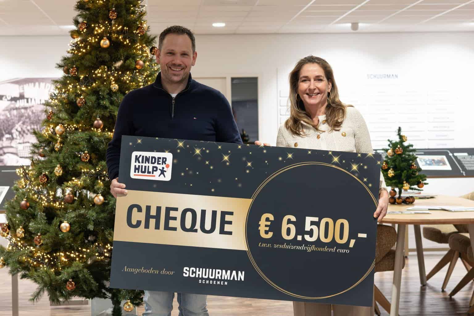Schuurman Schoenen viert 70-jarig jubileum doneert €6.500 aan Nationaal Fonds Kinderhulp