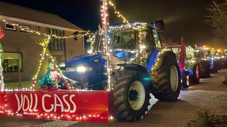 Verlichte Trekkerroute rijdt 19 en 20 december door de regio tijdens 6e editie