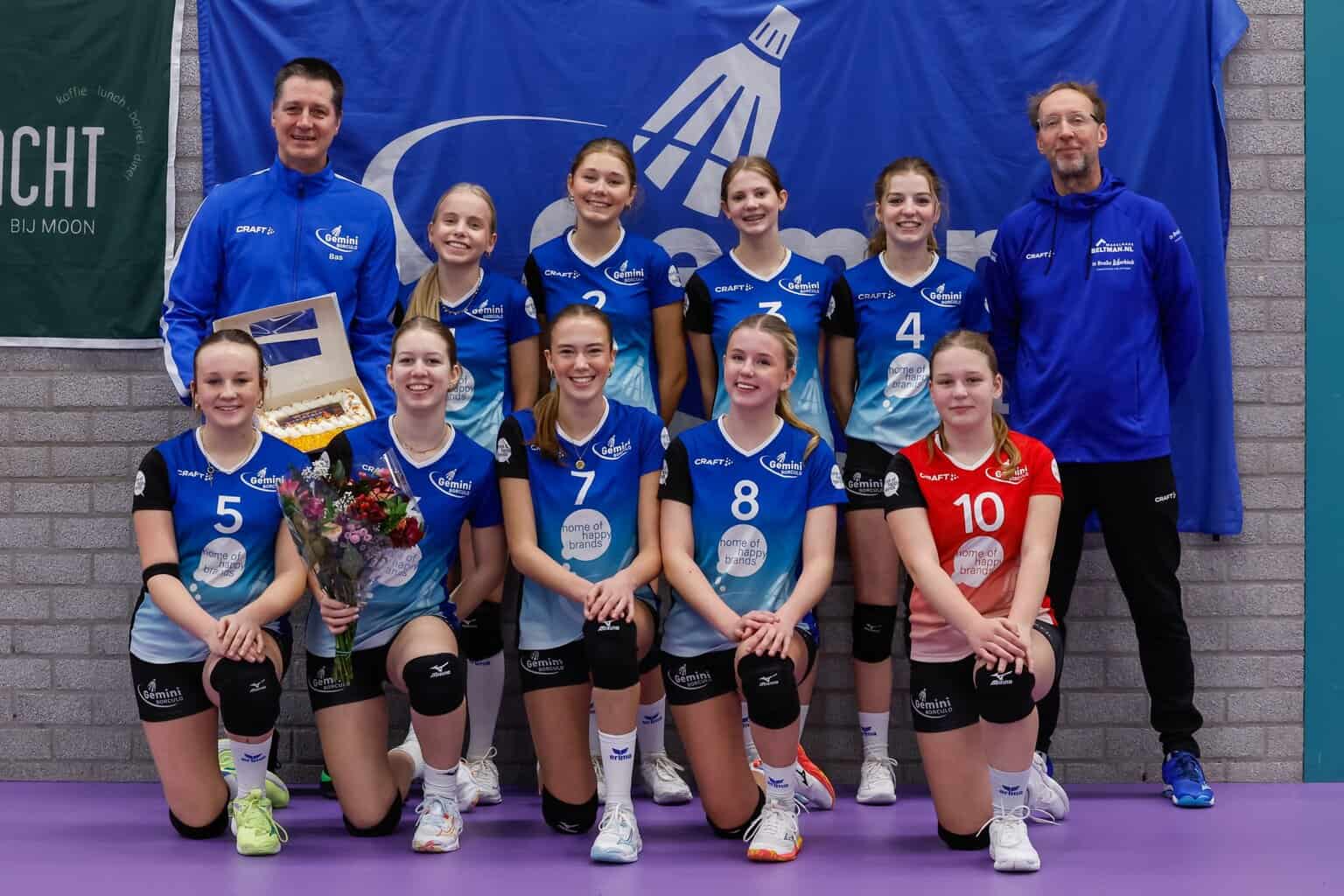 Kerkemeijer Gemini meiden ongeslagen kampioen