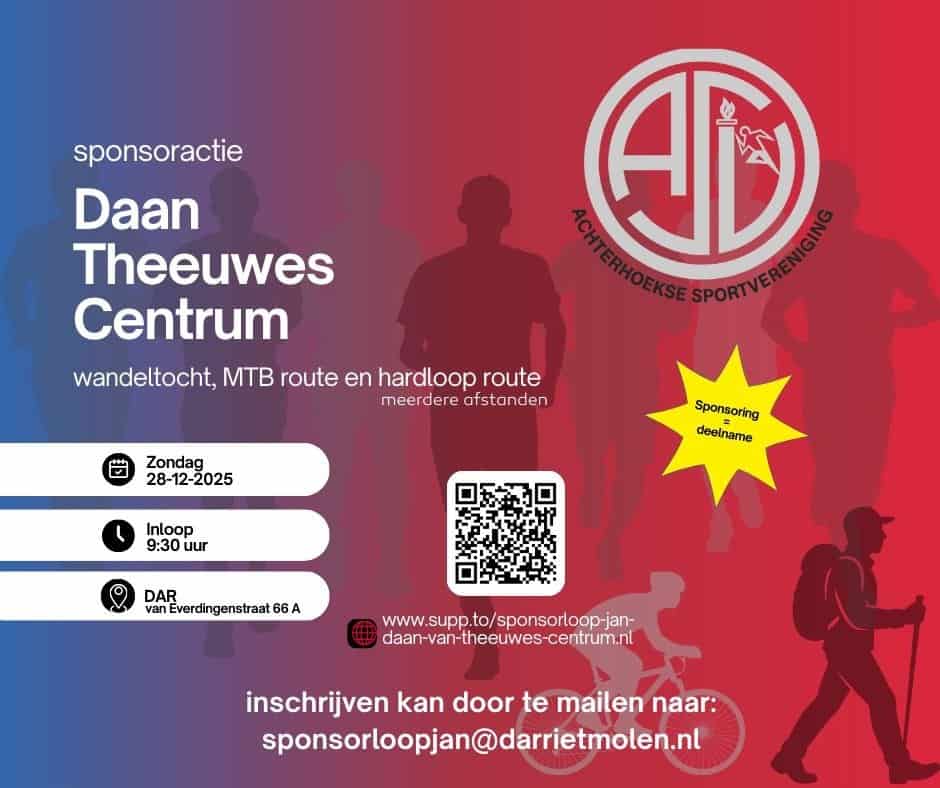 Sponsoractie Daan Theeuwes Centrum bij de DAR in Rietmolen -