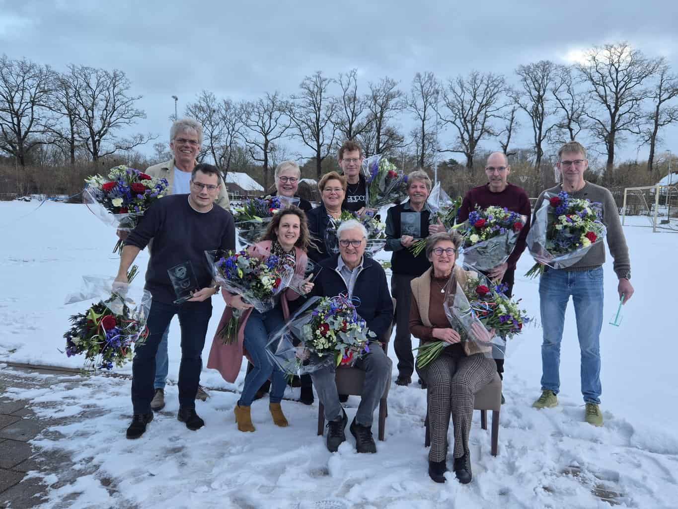 DEO huldigt jubilarissen tijdens nieuwjaarsreceptie