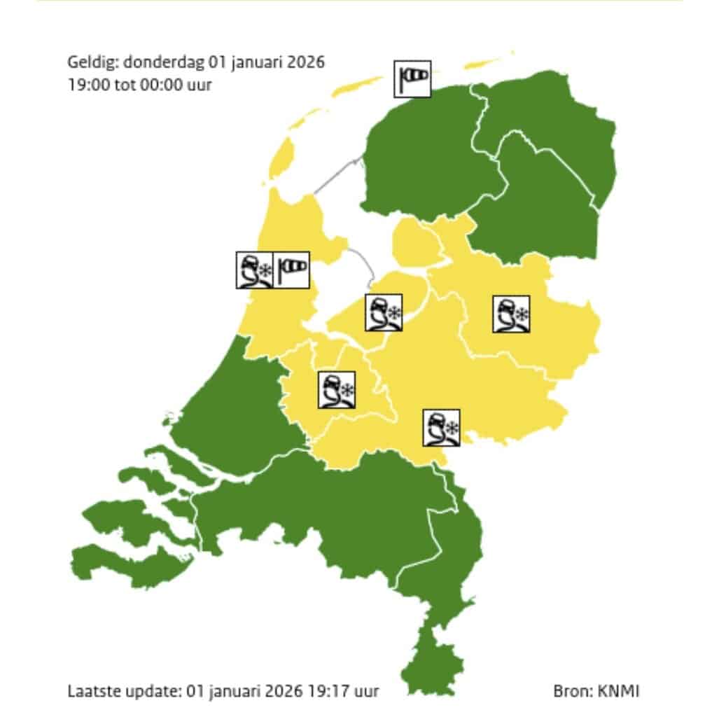 Code geel: oppassen voor gladheid de komende dagen