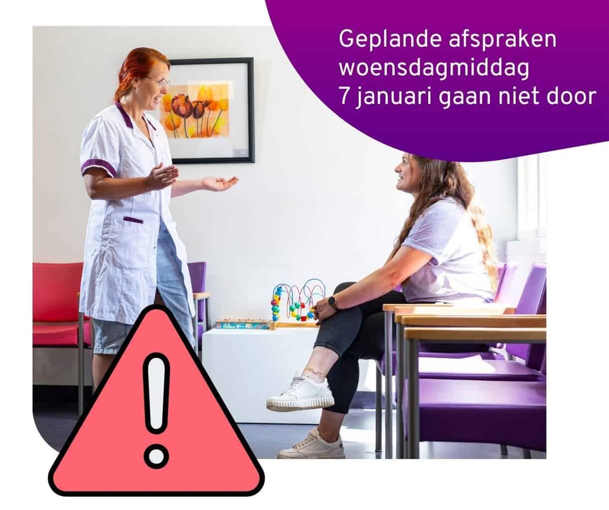 SKB Winterswijk schrapt alle afspraken van woensdagmiddag -