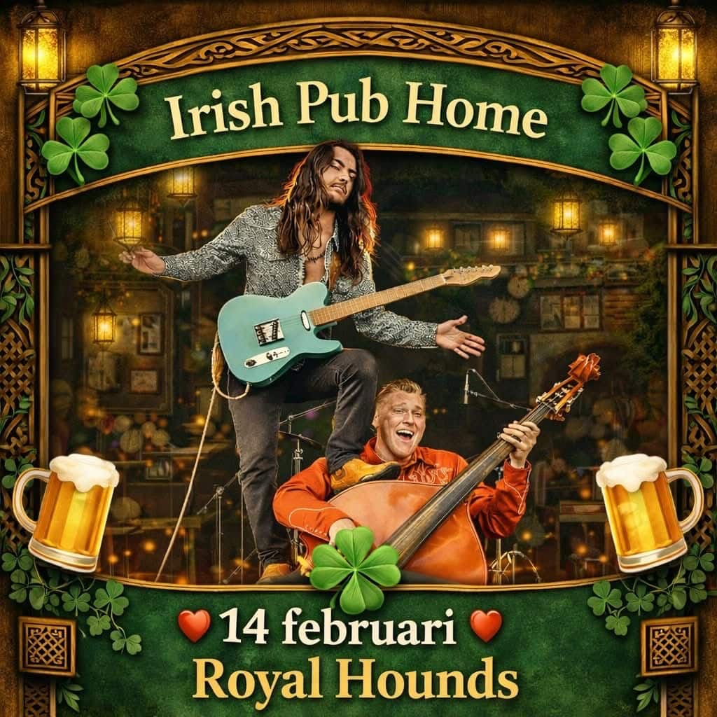 Rock-’n-roll vuurwerk op Valentijnsdag bij Irish Pub Home