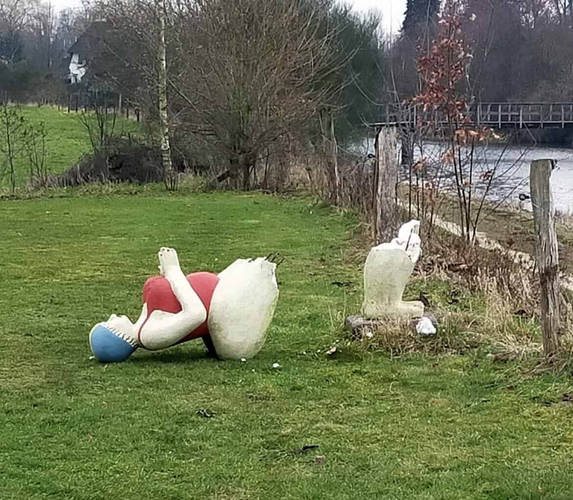 Kunstwerk 'Die Badende' Eibergen vernield -