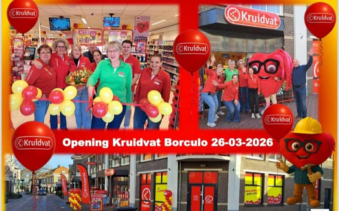 Feestelijke opening verbouwde Kruidvat in Borculo -
