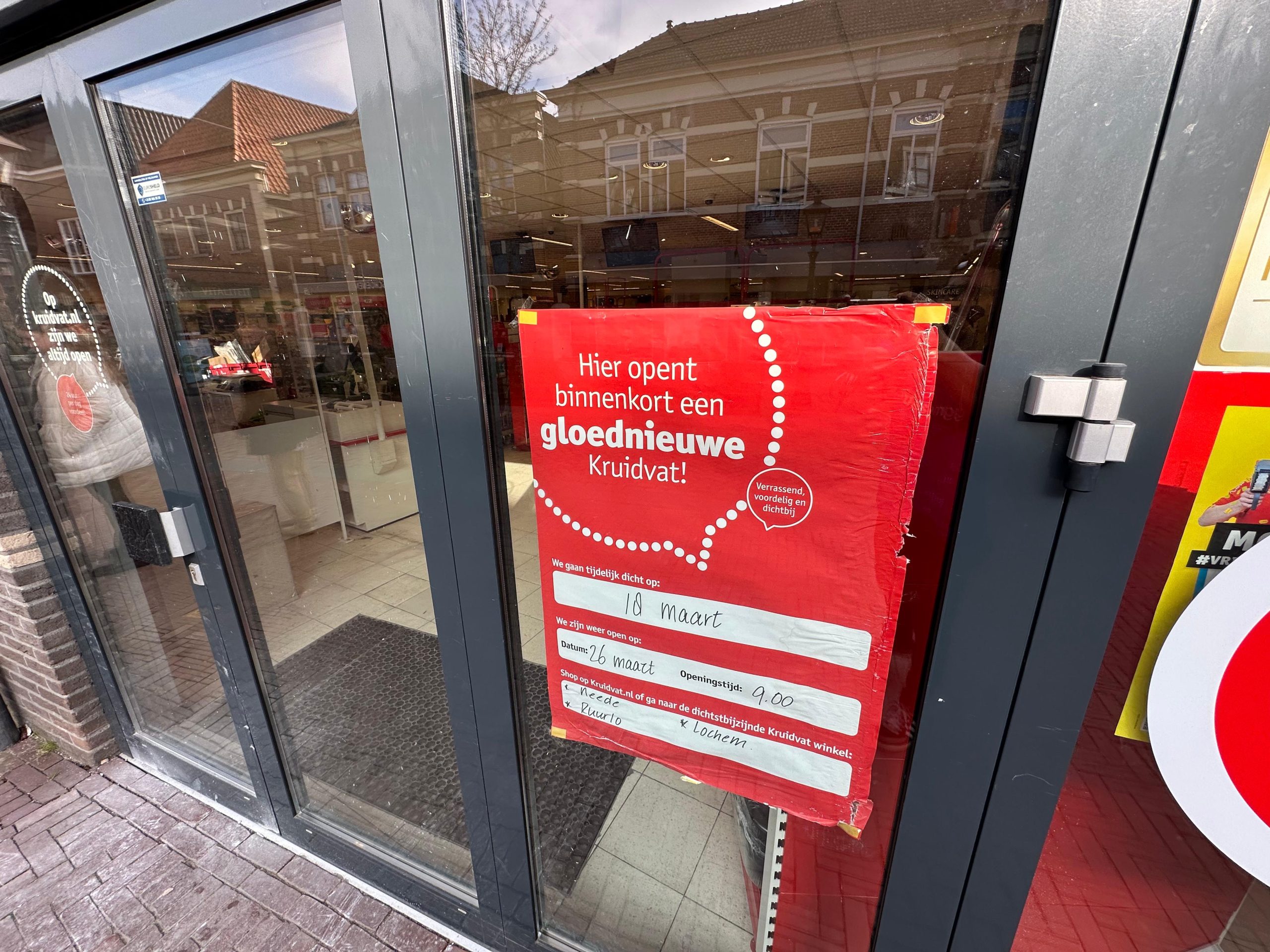 Kruidvat in Borculo krijgt make-over en sluit tijdelijk de deuren -