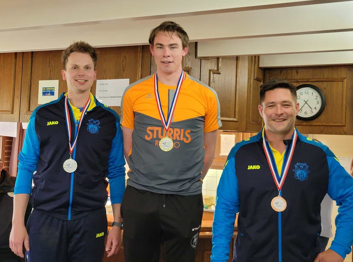 Marleen Hoffmann en Patrick Zieverink van klootschietvereniging ’t Broek uit Ruurlo Gelders kampioen