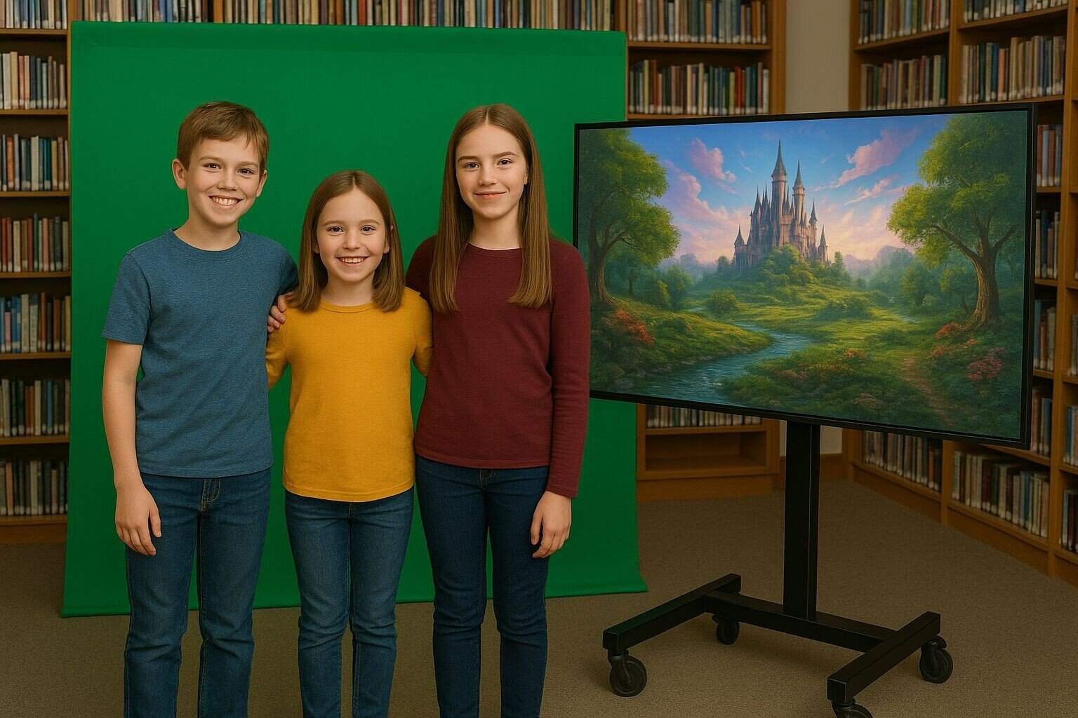 Stap in je eigen fantasiewereld met AI en green screen bij BIEBlab -