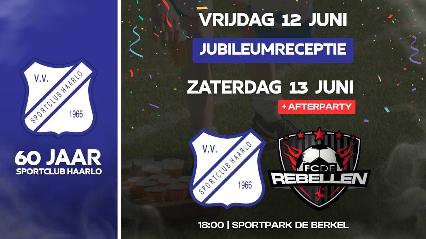 Sportclub Haarlo staat voor feestelijk jubileumweekend