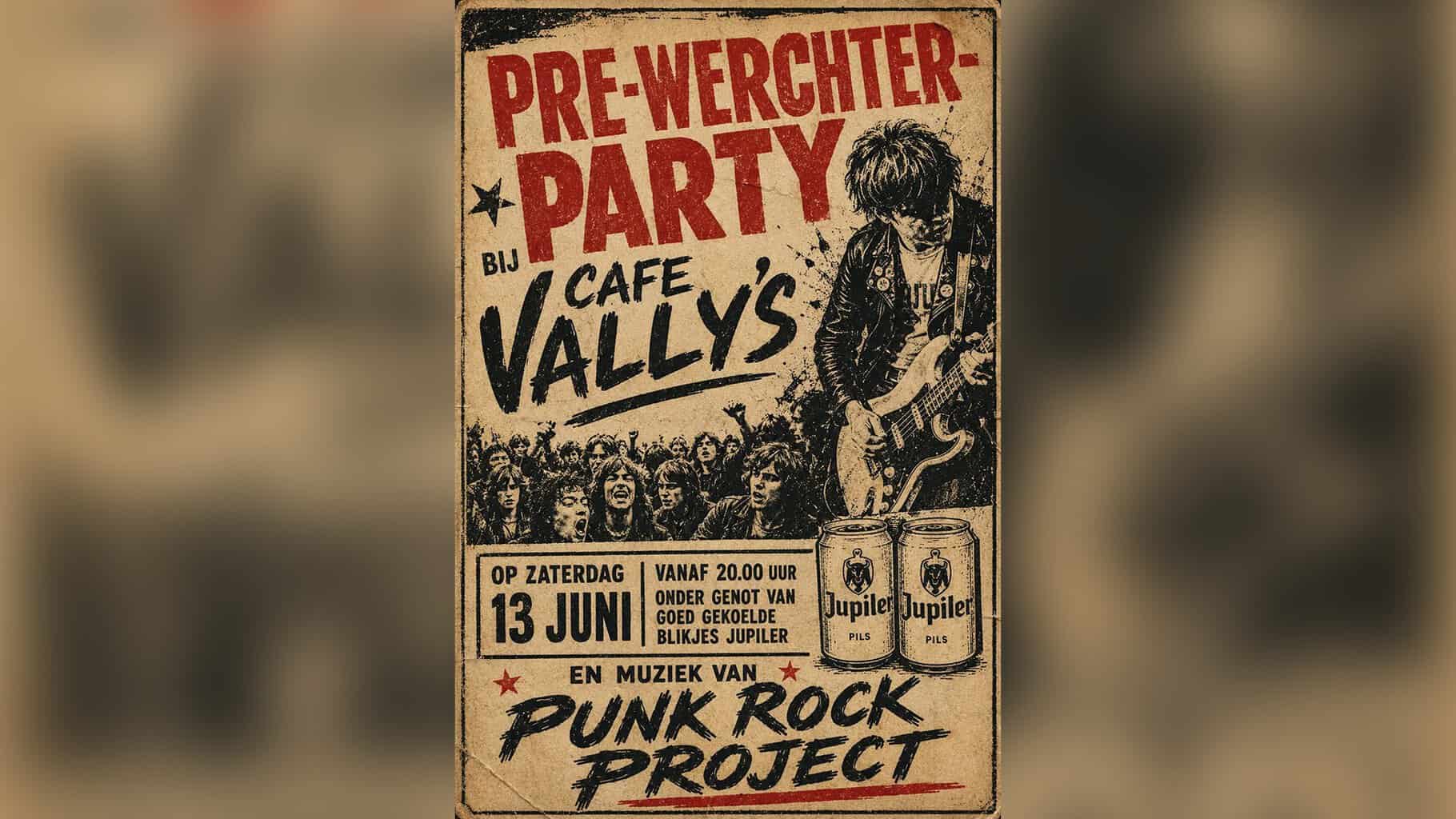 Café Vally’s warmt op voor Rock Werchter met PRE-WERCHTER PARTY