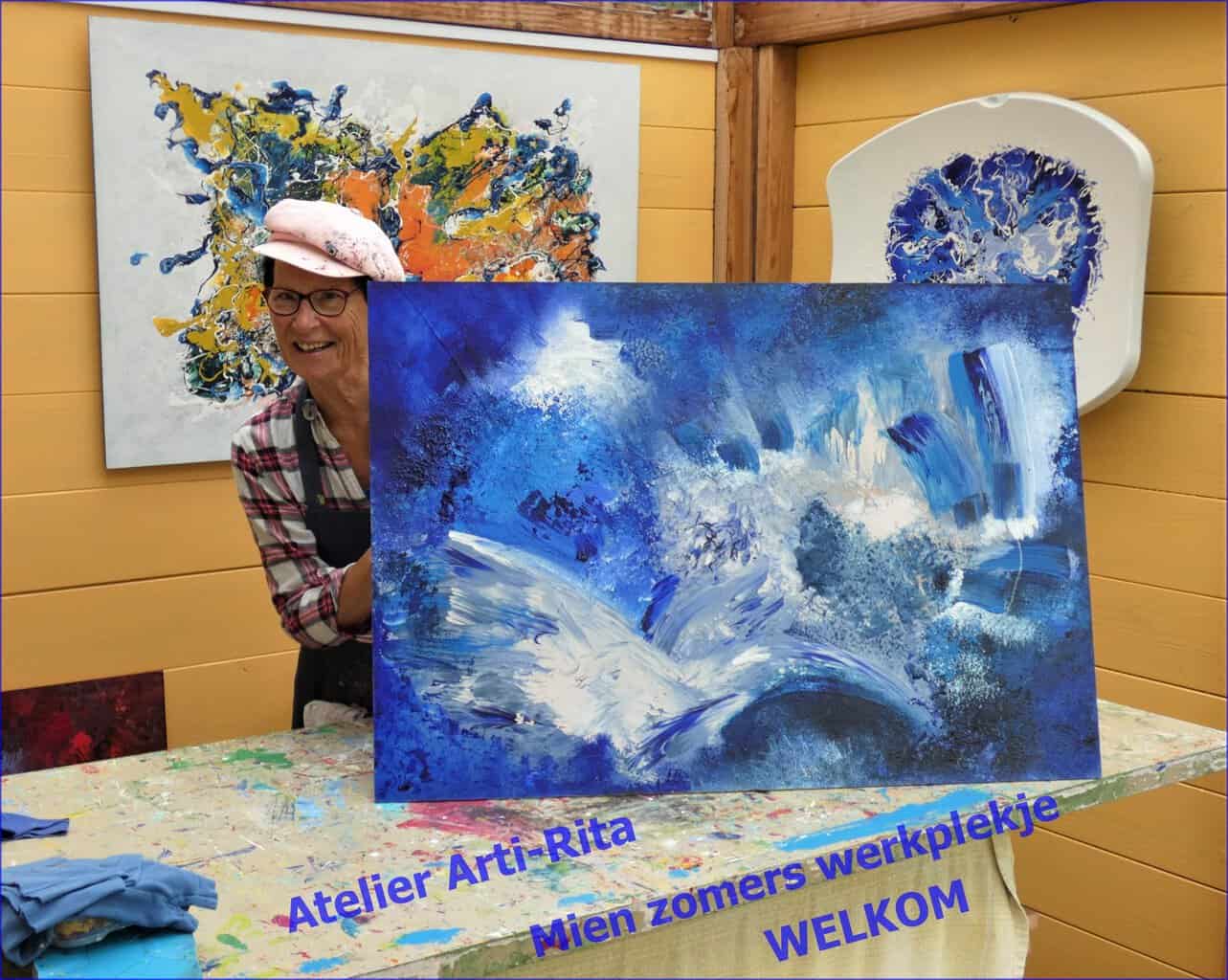 Kleurrijk kunstweekend tijdens opendeurdagen bij Huis-Tuin Galerie Arti-Rita in Gelselaar