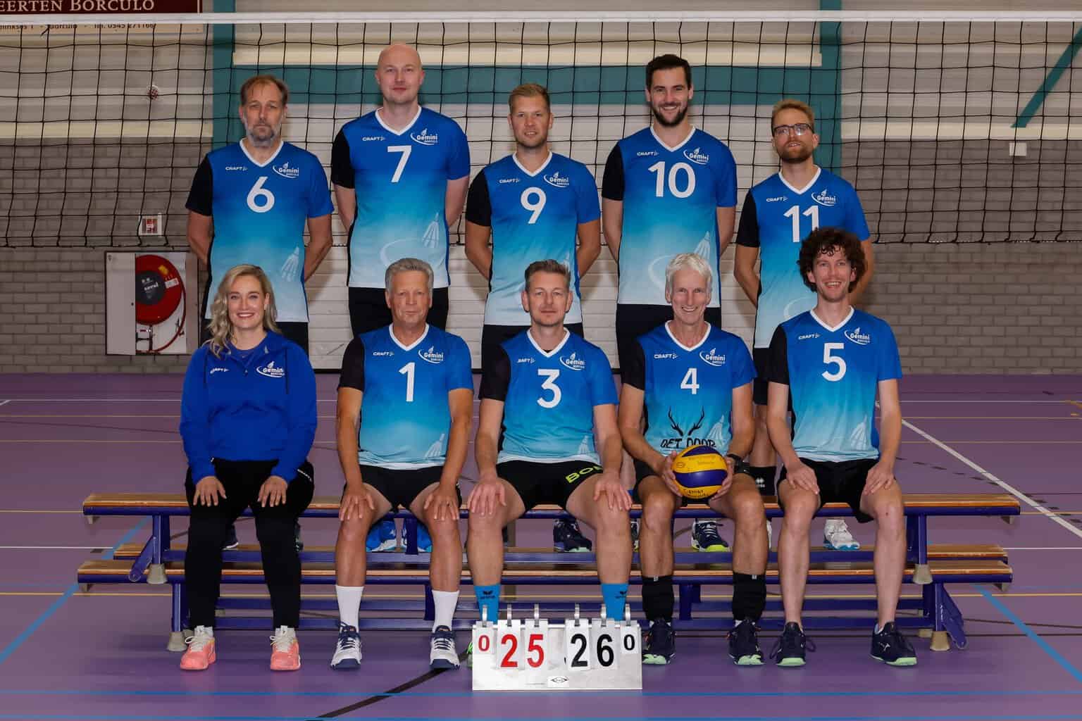 Volleybalvereniging Gemini is seizoen 2026-2027 gestart, Dames 1 begint sterk met volle winst tijden