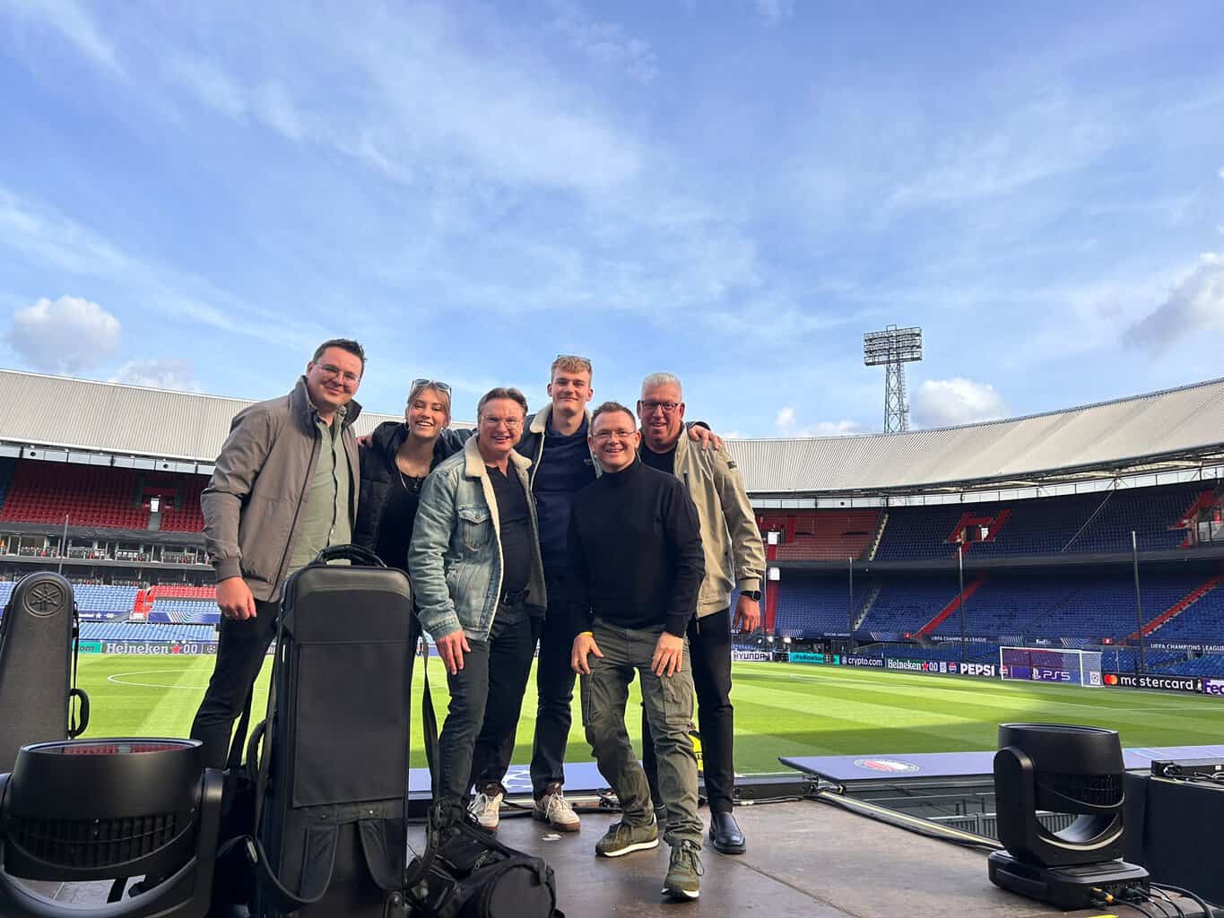 Borculose muzikanten schitteren tijdens Champions League avond in De Kuip -