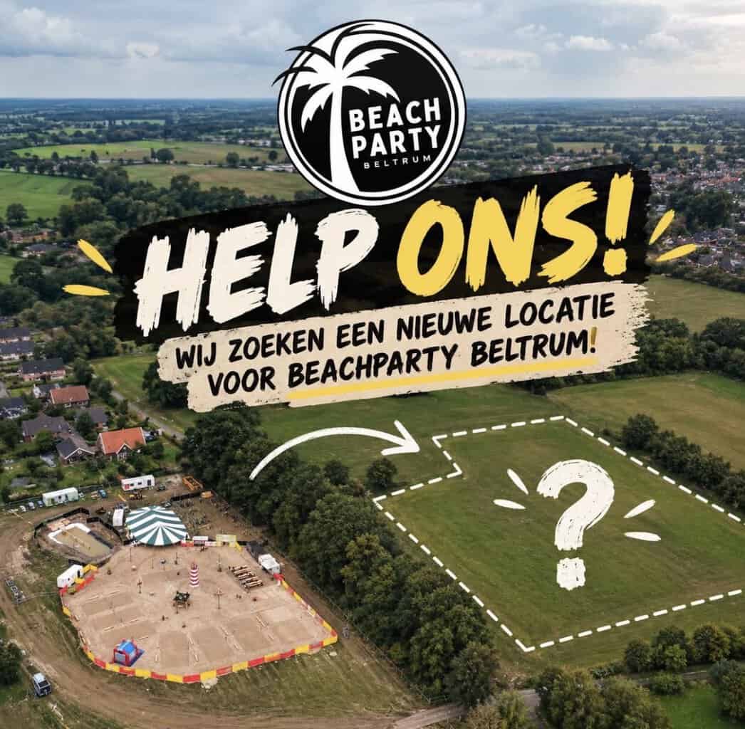 Beachparty Beltrum moet op zoek naar nieuwe plek: organisatie zoekt terrein van minimaal een halve h