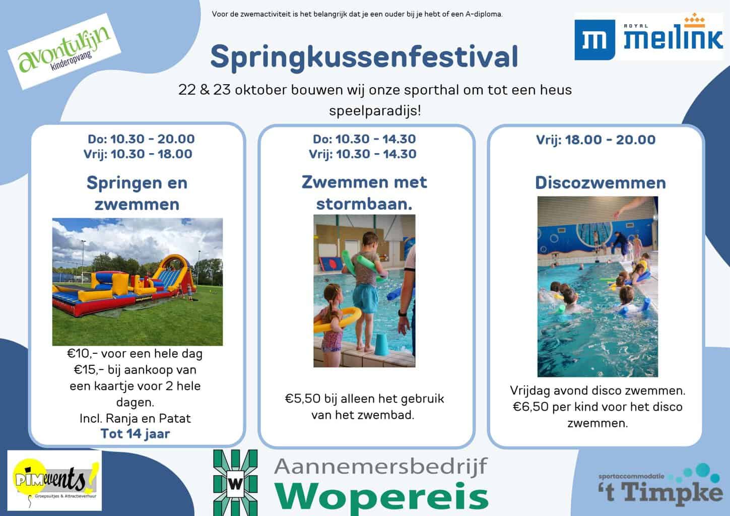 Springkussenfestival maakt van ’t Timpke twee dagen lang een speelparadijs -