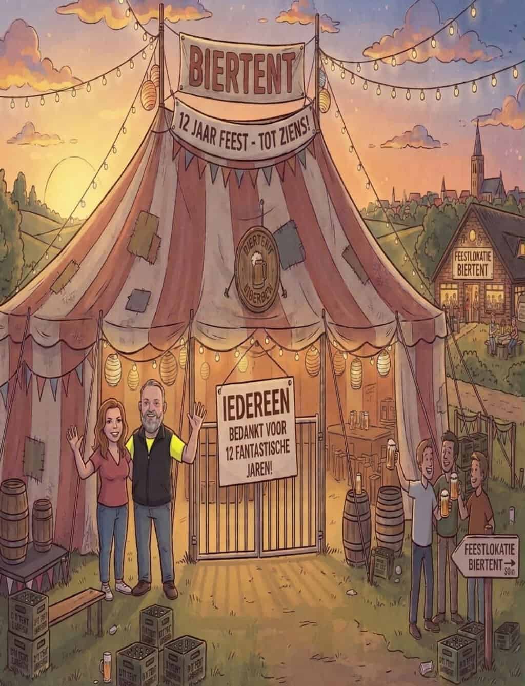 Na 12 jaar stopt Biertent.com met verhuur: volle focus op feestlocatie in Eibergen
