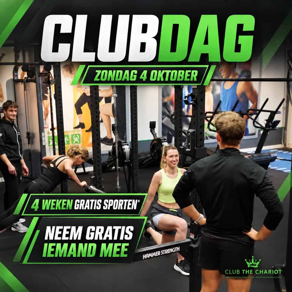 The Chariot Eibergen viert Clubdag met gratis sporten en feestelijk programma